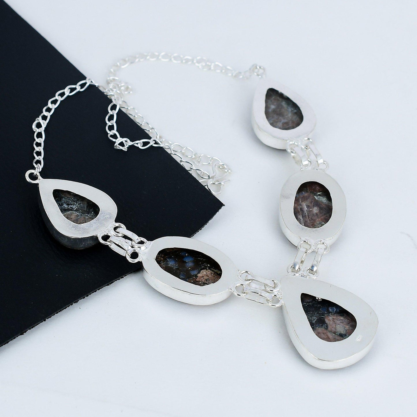 Brown Peanut Obsidian Necklace