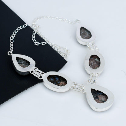 Brown Peanut Obsidian Necklace