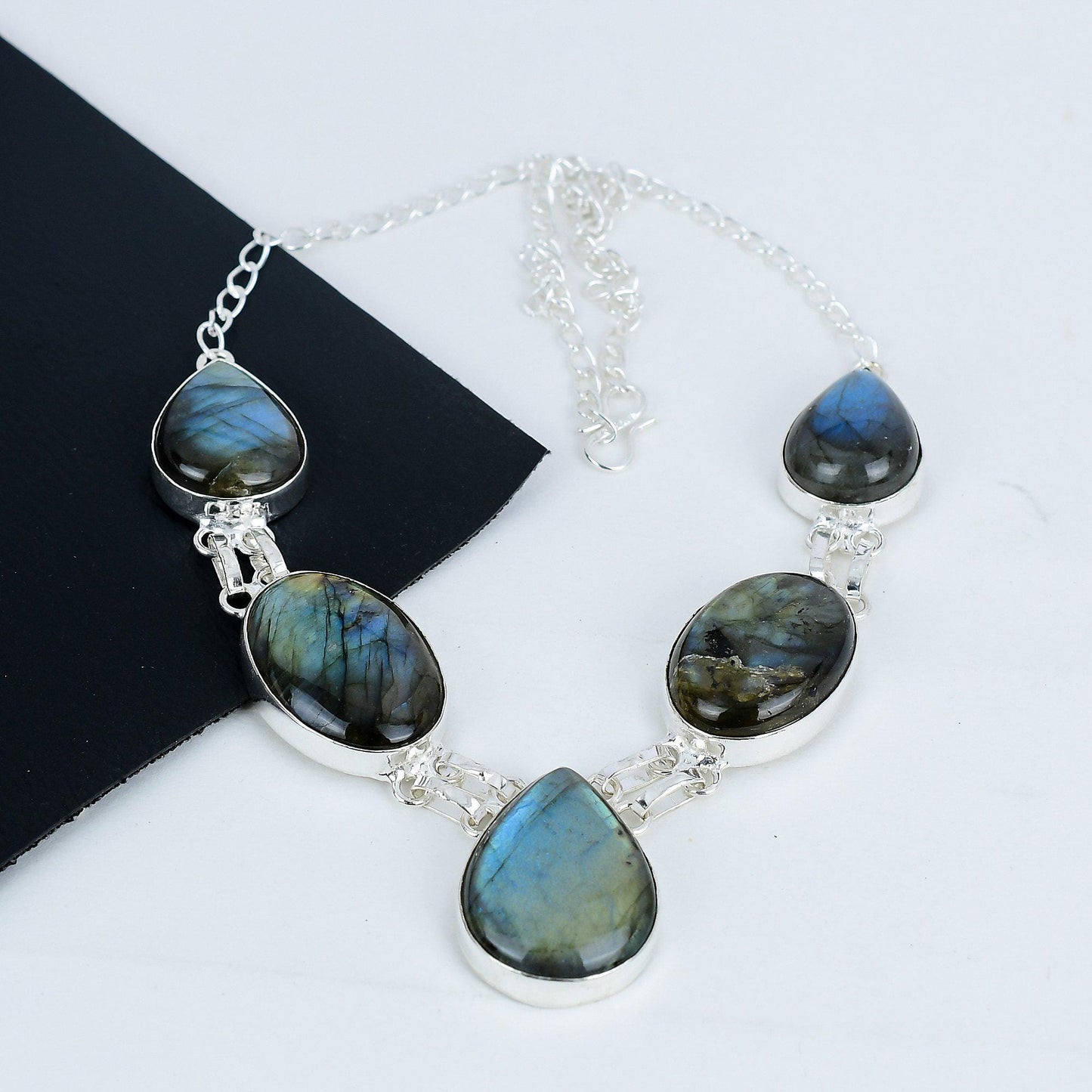 Blue Labradorite Gemstone Necklace