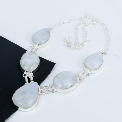 Sterling Silver Moonstone Necklace