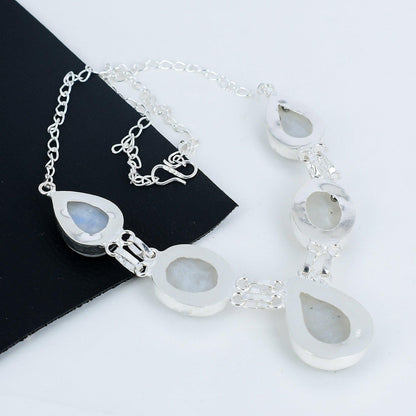 Sterling Silver Moonstone Necklace