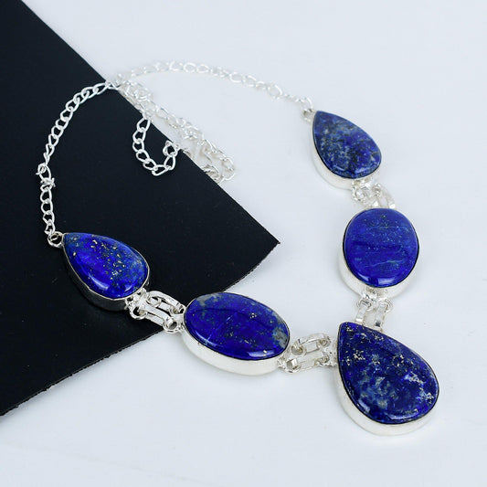 Blue Lapis Lazuli Gemstone Necklace