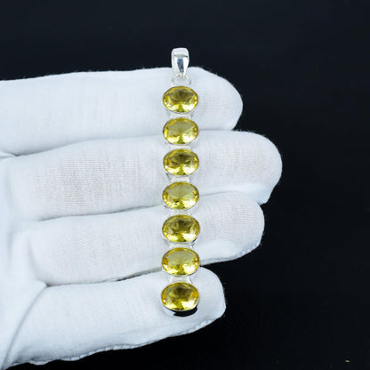 Yellow Citrine Gemstone Pendant