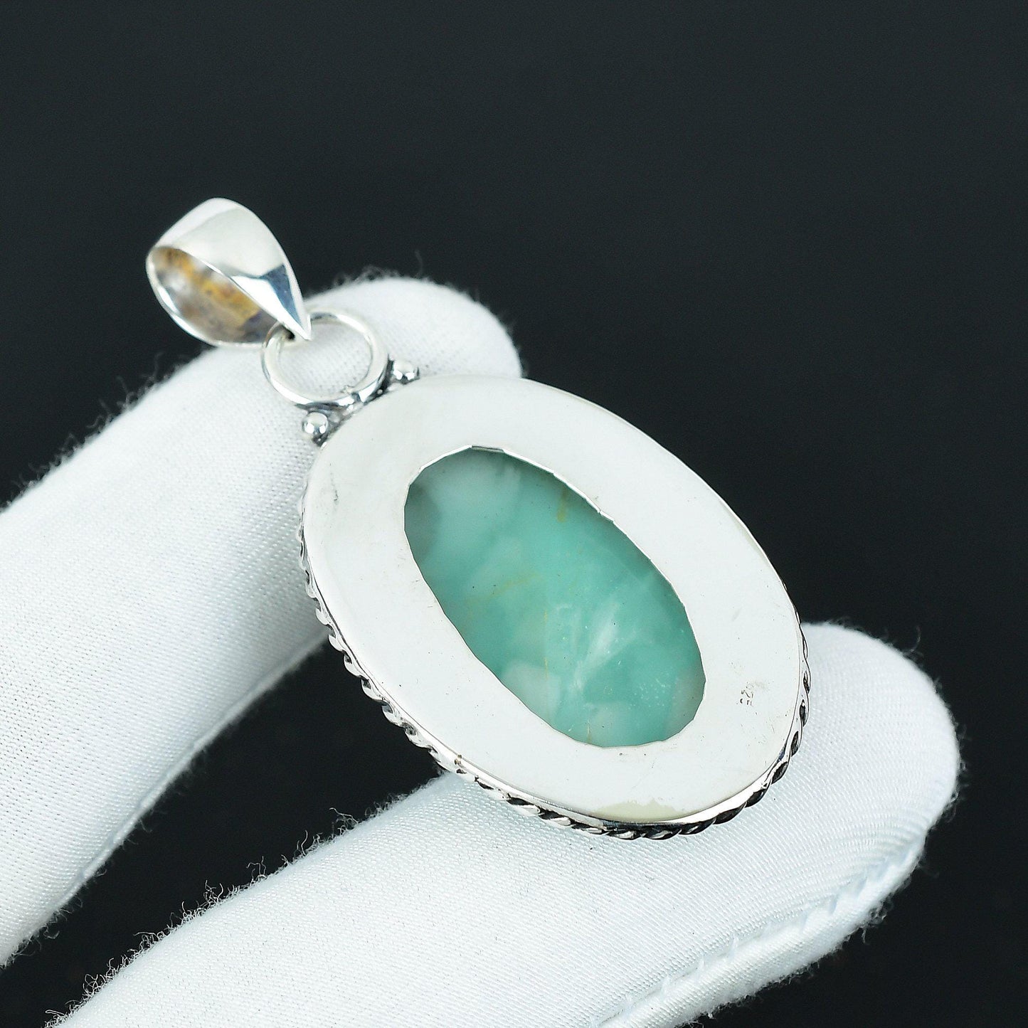 Blue Larimar Gemstone Pendant