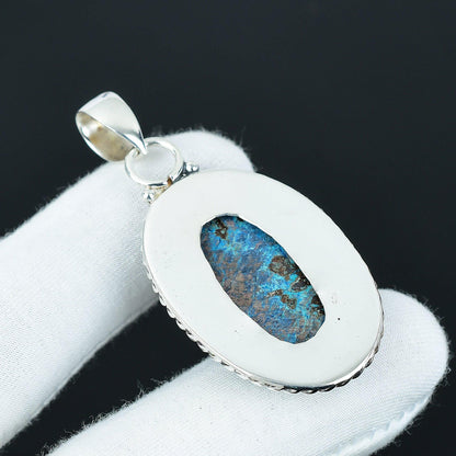 Blue Azurite Gemstone Pendant