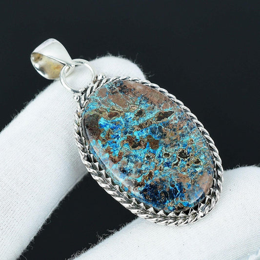 Blue Azurite Gemstone Pendant