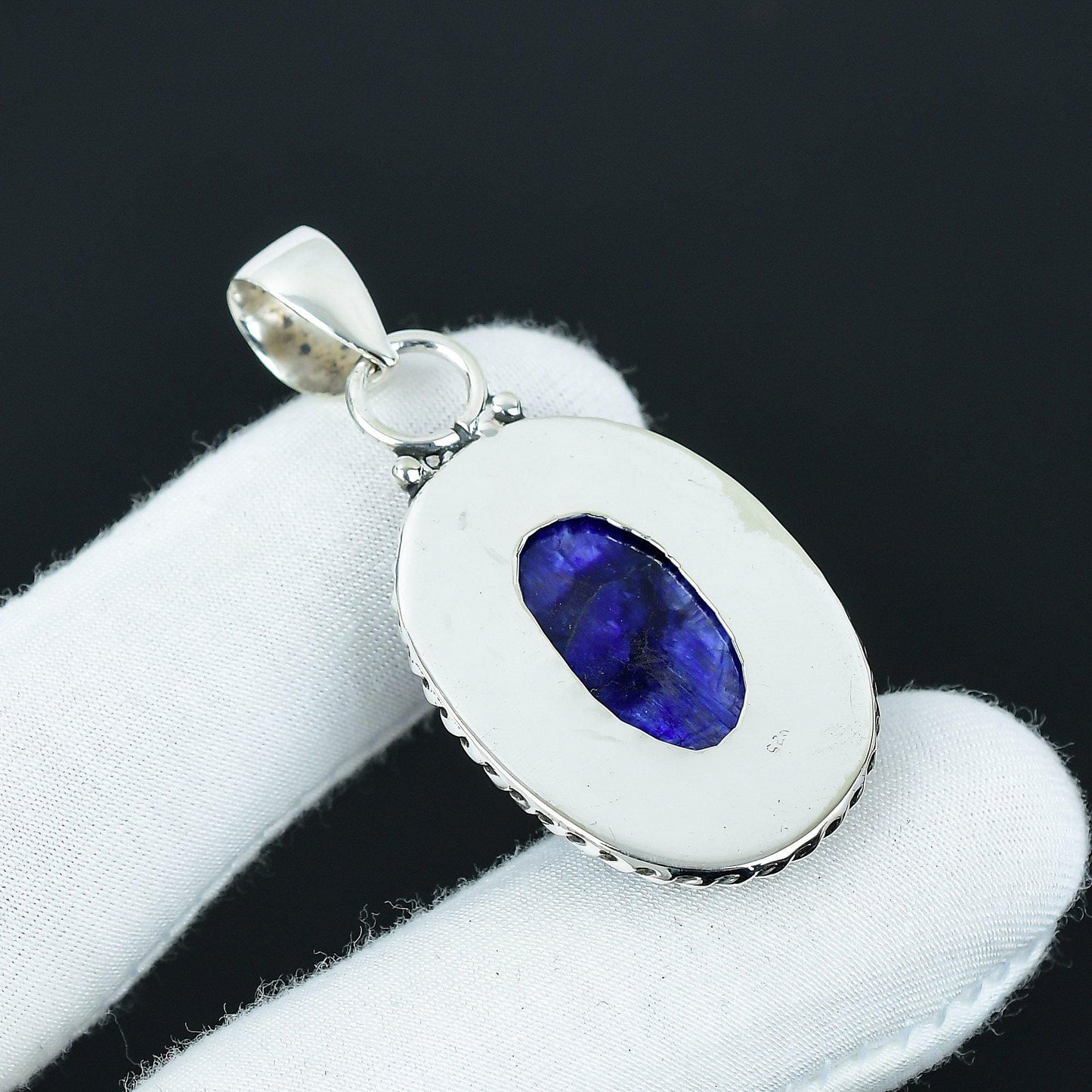 Blue Sapphire Gemstone Pendant