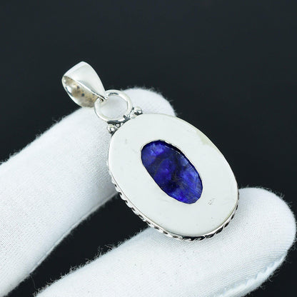 Blue Sapphire Gemstone Pendant
