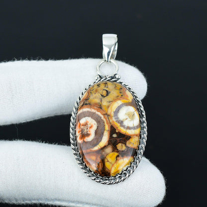 Red Bird Eye Jasper Gemstone Pendant