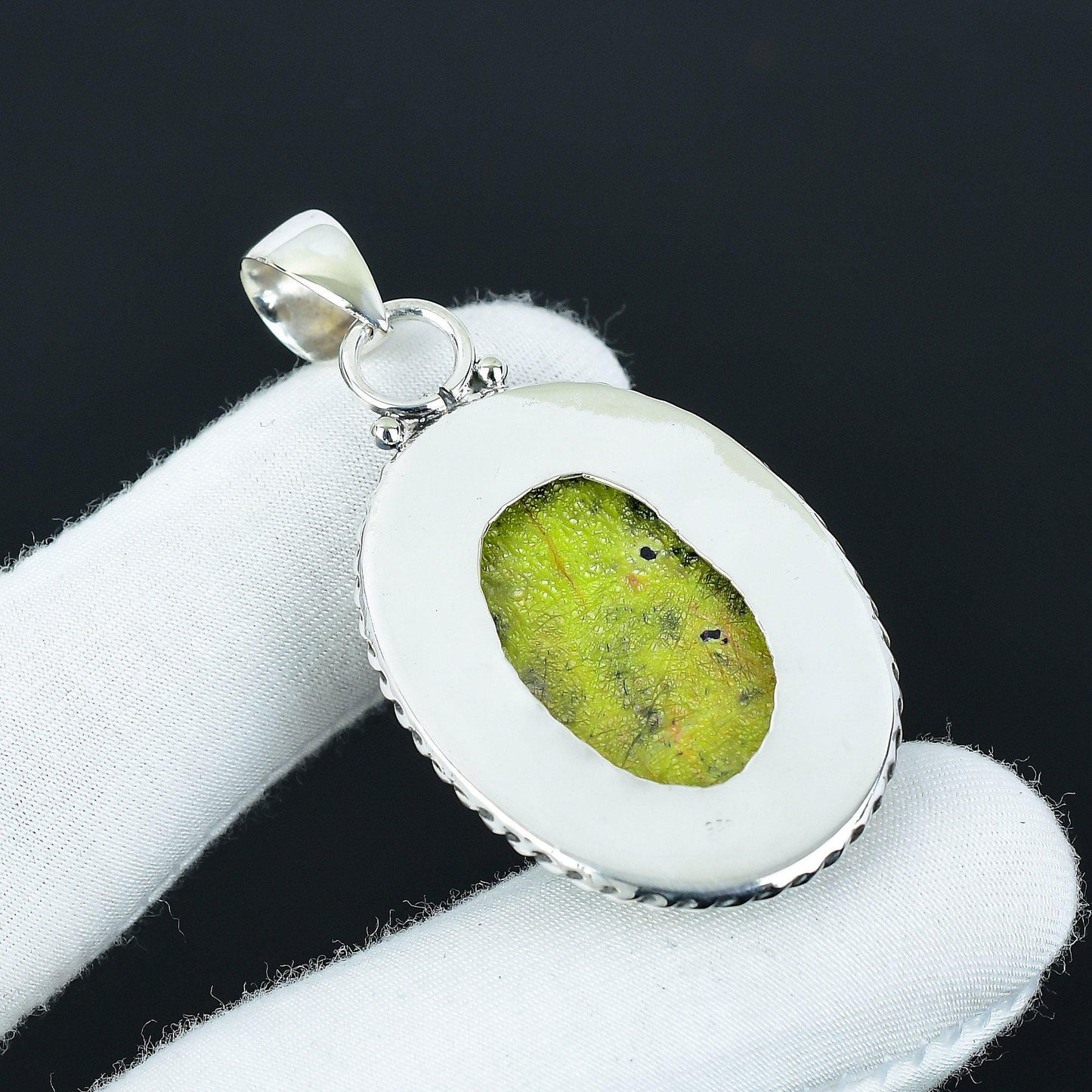 Green Atlantisite Gemstone Pendant