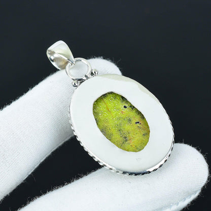 Green Atlantisite Gemstone Pendant