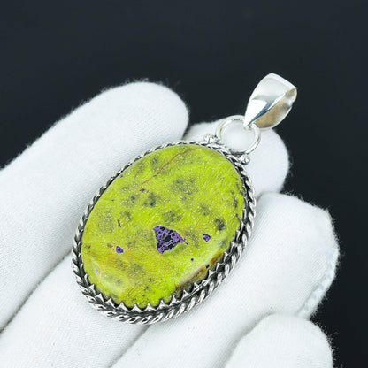 Green Atlantisite Gemstone Pendant