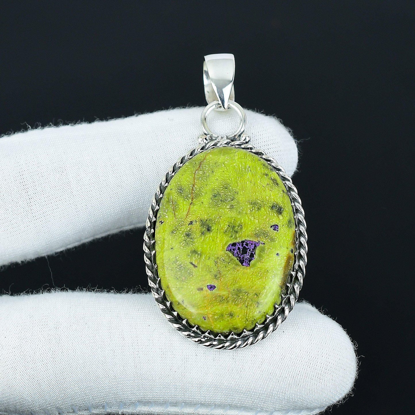 Green Atlantisite Gemstone Pendant