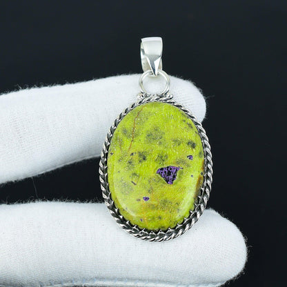 Green Atlantisite Gemstone Pendant