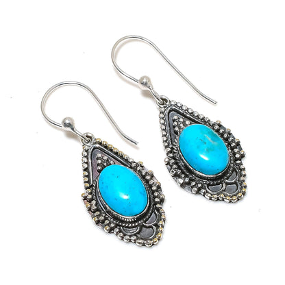 Turquoise Blue Sleeping Beauty Gemstone Earrings