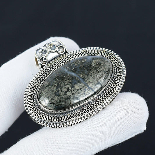 Vintage Silver Marcasite Pendant