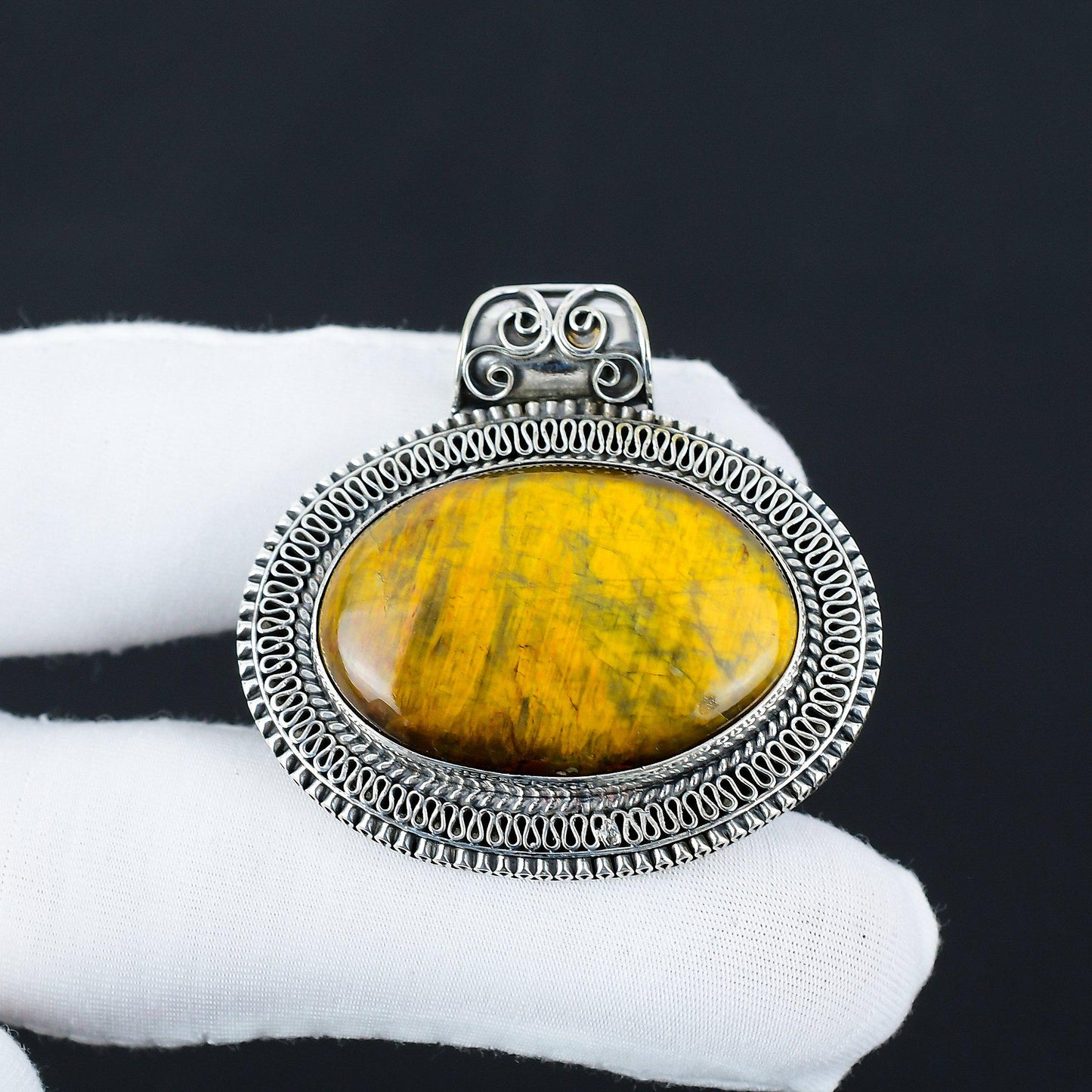Golden Tiger Eye Gemstone Pendant