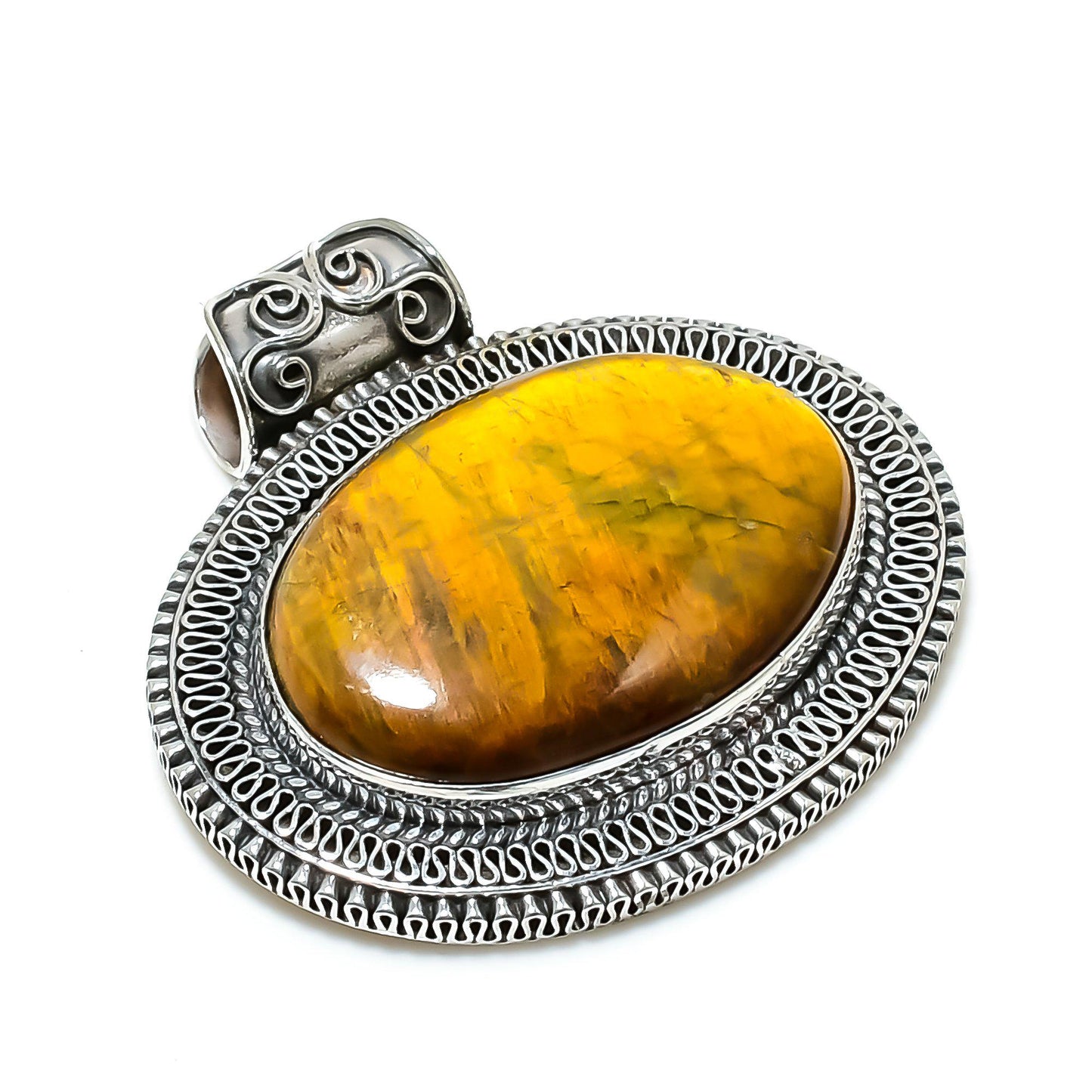 Golden Tiger Eye Gemstone Pendant