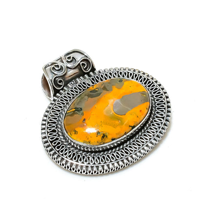 Yellow Bumble Bee Gemstone Pendant