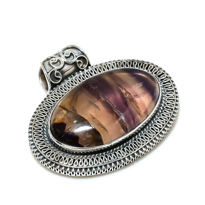 Green Fluorite Gemstone Pendant