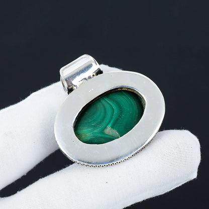 Green Malachite Gemstone Pendant
