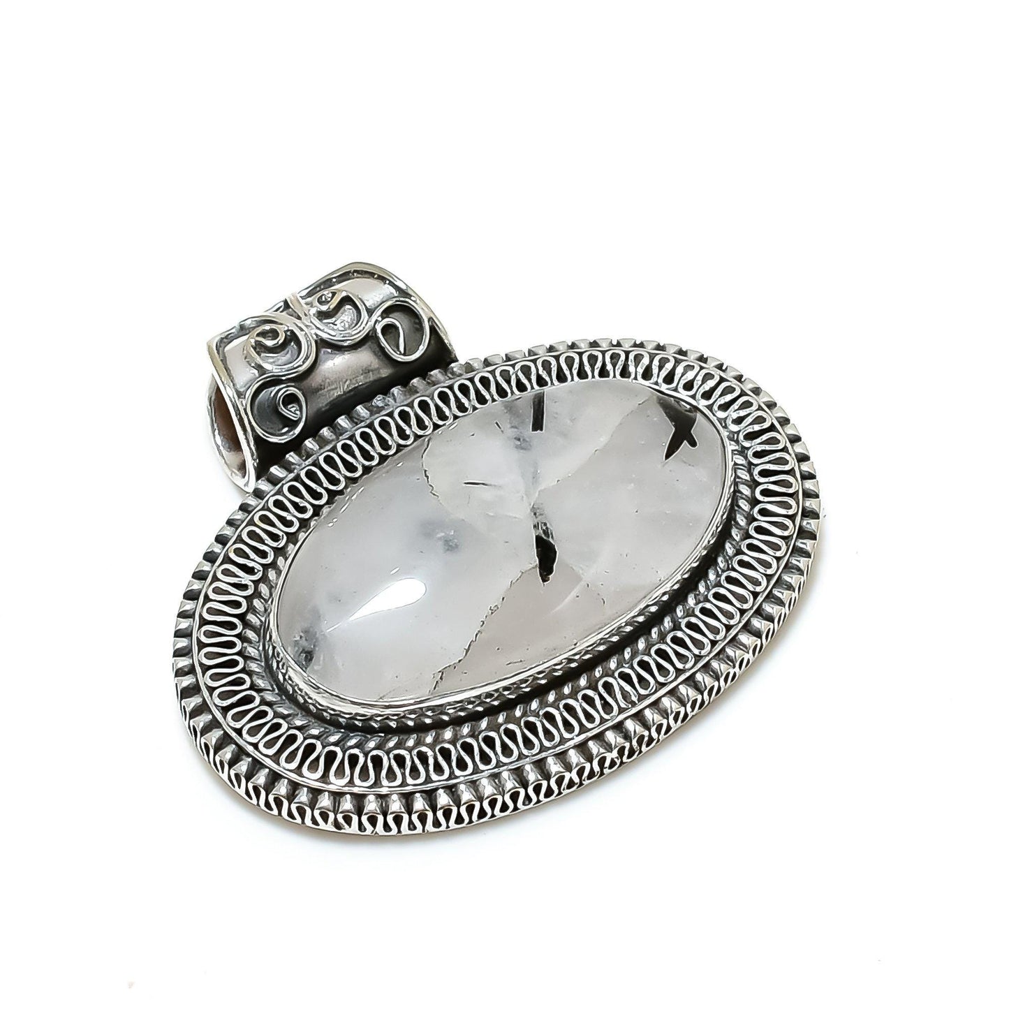 Black Rutile Gemstone Pendant