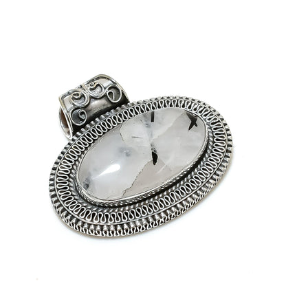 Black Rutile Gemstone Pendant