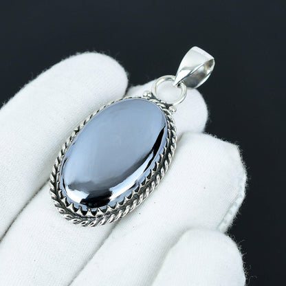 Black Shungite Gemstone Pendant