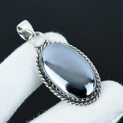 Black Shungite Gemstone Pendant