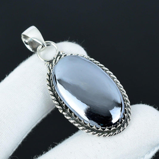 Black Shungite Gemstone Pendant