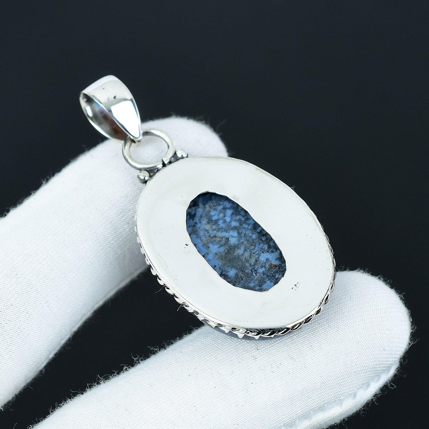 Blue K2 Azurite Gemstone Pendant