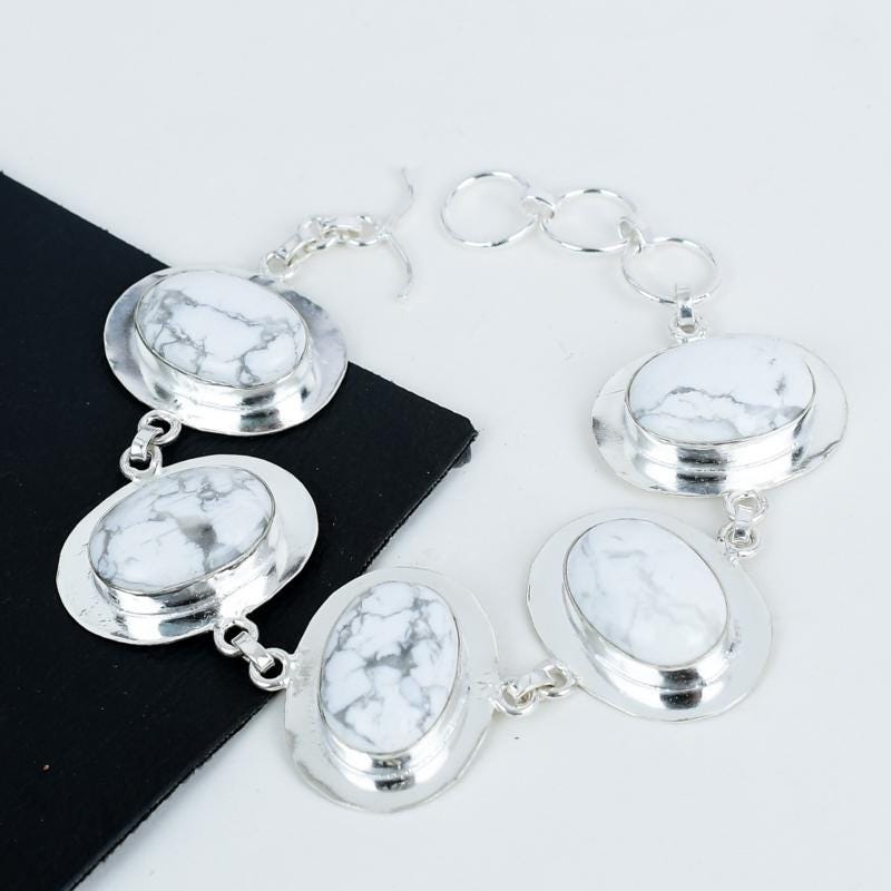 White Howlite Gemstone Pendant