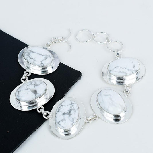 White Howlite Gemstone Pendant