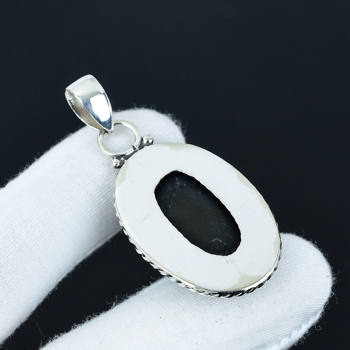 Black Obsidian Gemstone Pendant