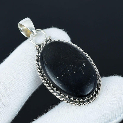 Black Obsidian Gemstone Pendant