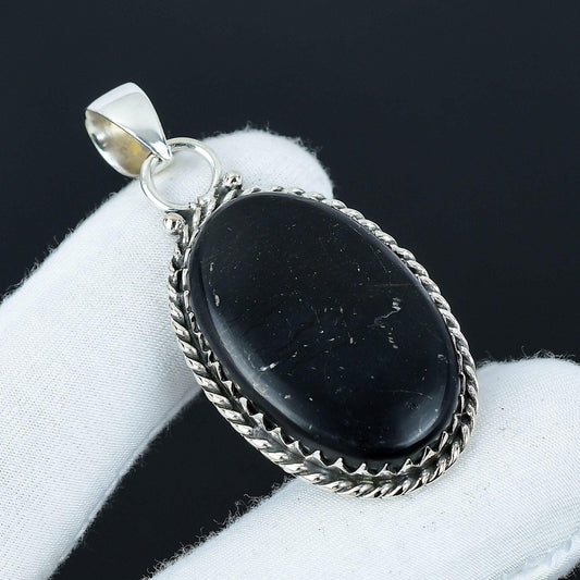 Black Obsidian Gemstone Pendant