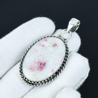 Red Cinnabar Jasper Gemstone Pendant