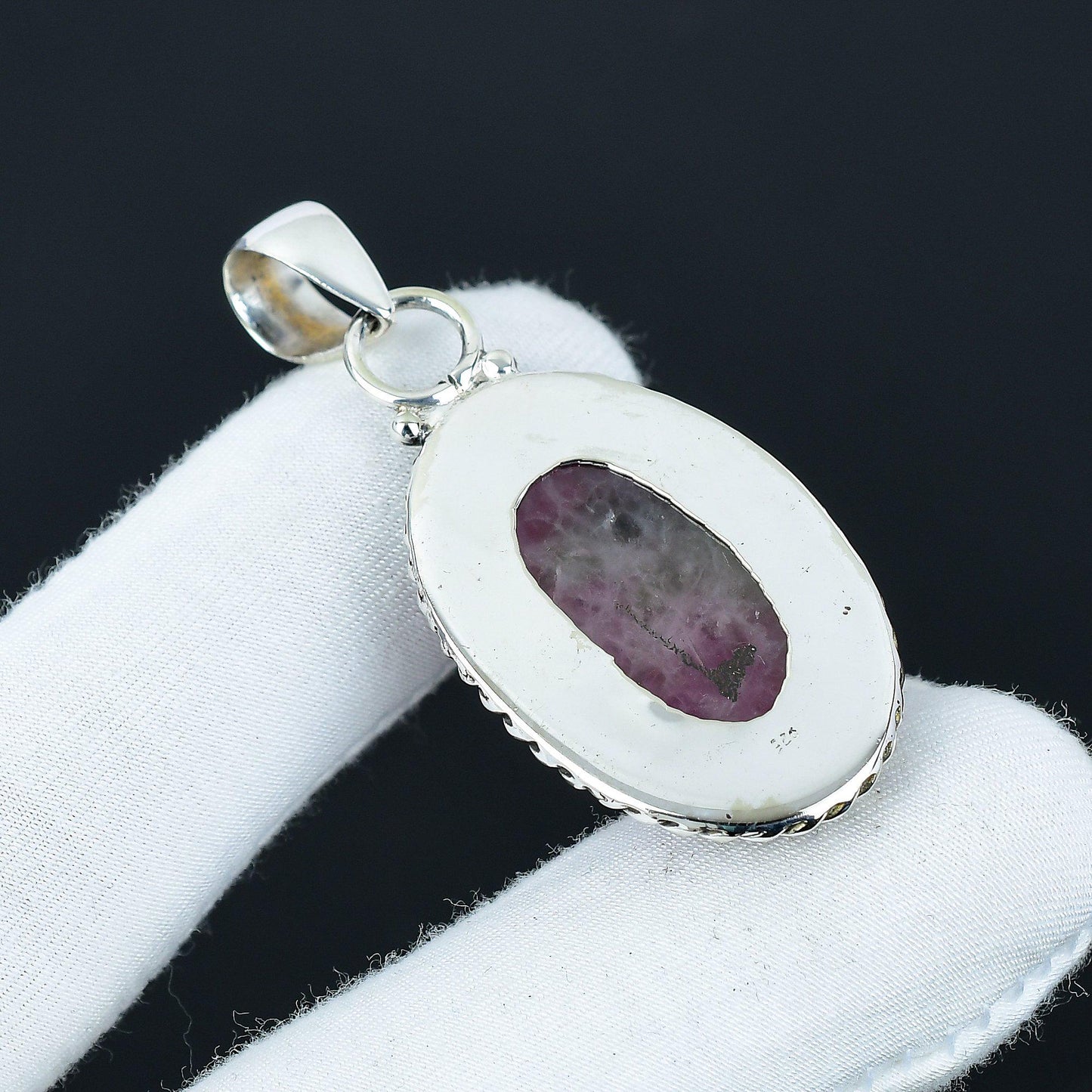 Pink Dendrite Opal Gemstone Pendant