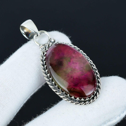 Pink Dendrite Opal Gemstone Pendant