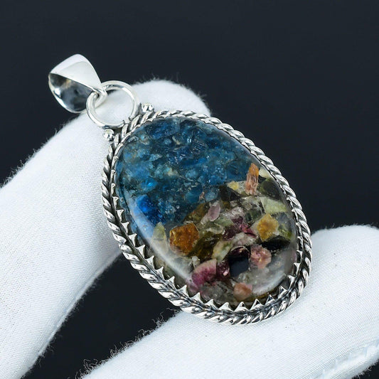 Copper Tourmaline Gemstone Pendant