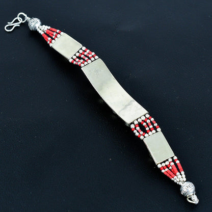 Red Coral Gemstone Bracelet