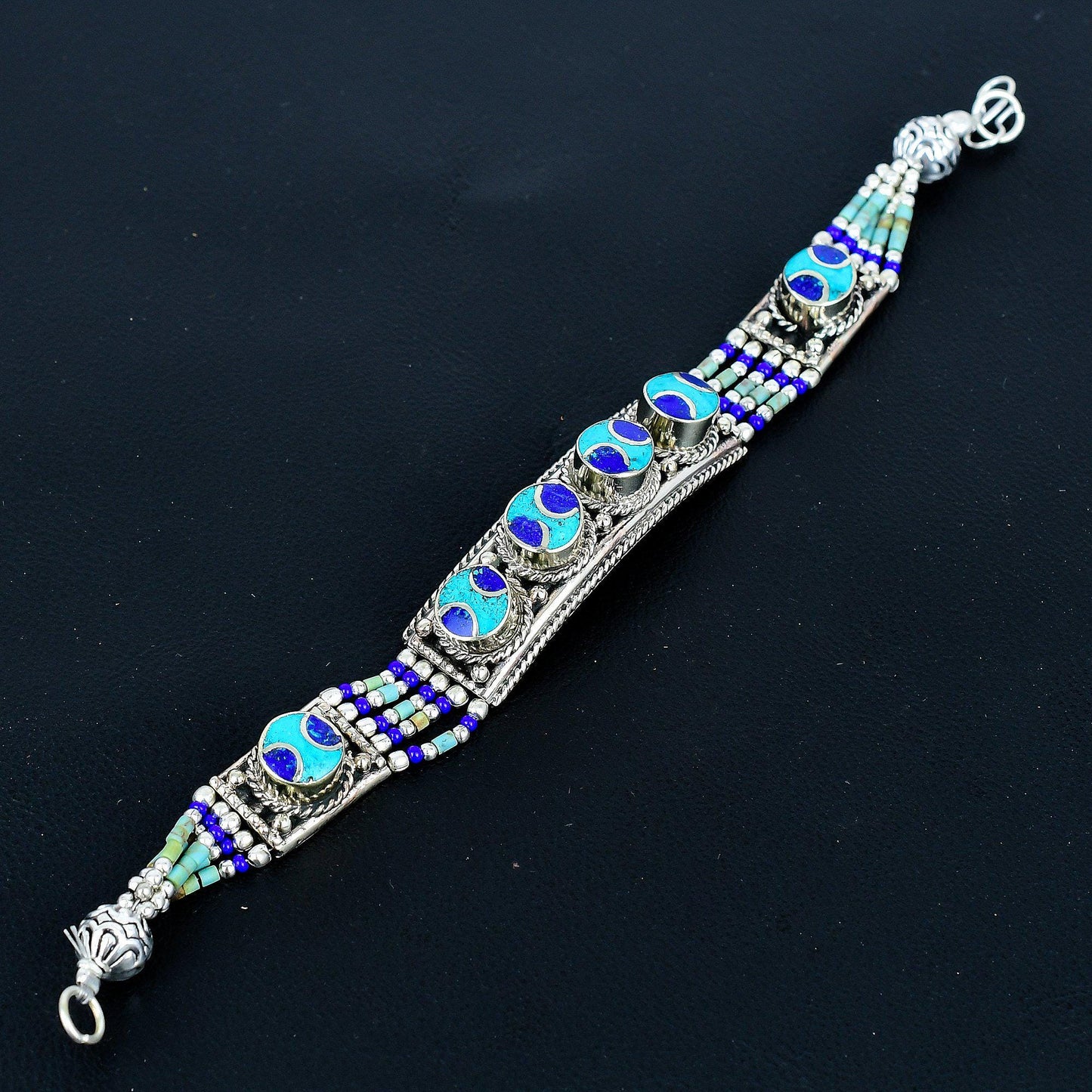 Blue Lapis Lazuli Gemstone Bracelet