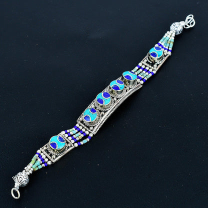 Blue Lapis Lazuli Gemstone Bracelet