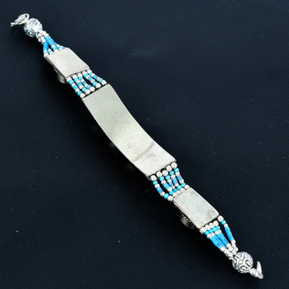 Turquoise Gemstone Silver Bracelet