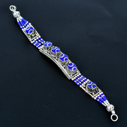 Blue Lapis Lazuli Gemstone Bracelet