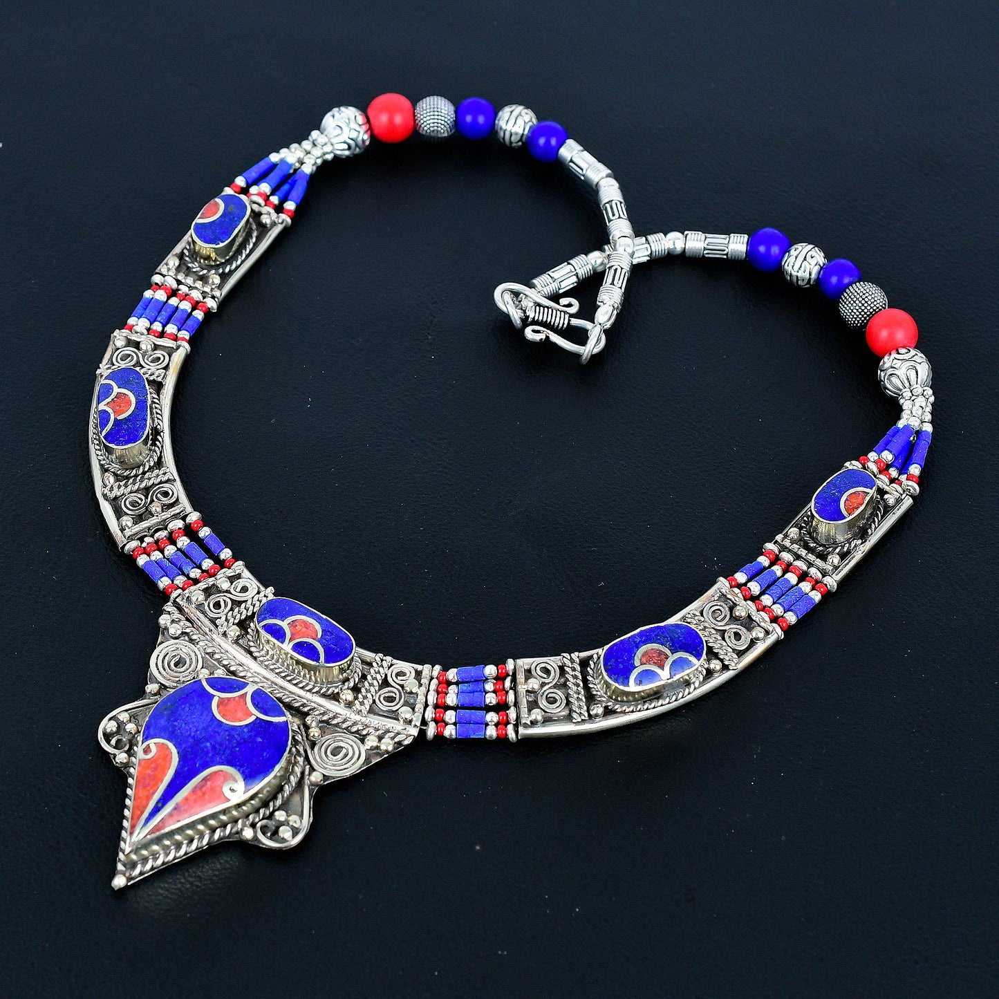 Blue Lapis Lazuli Gemstone Necklace