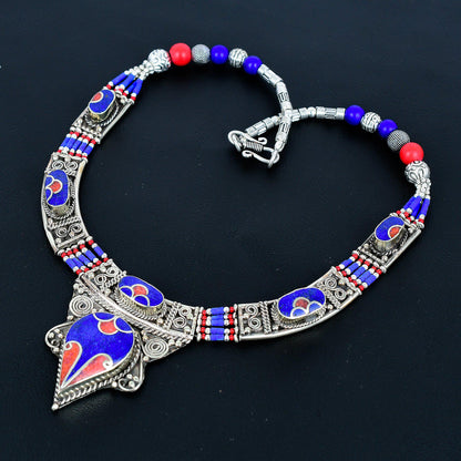 Blue Lapis Lazuli Gemstone Necklace