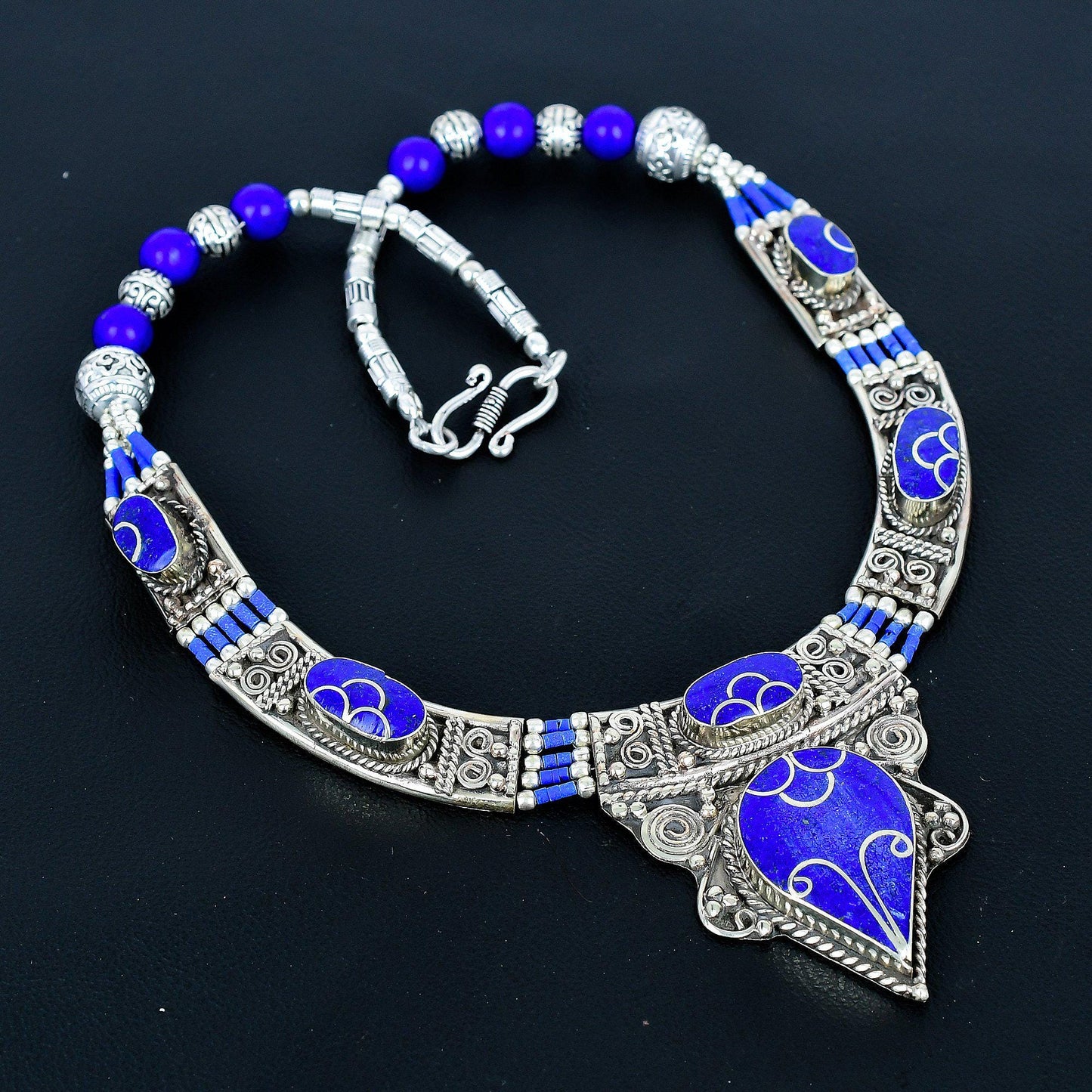 Blue Lapis Lazuli Gemstone Necklace