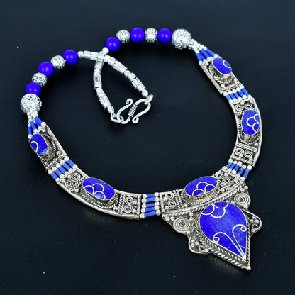 Blue Lapis Lazuli Gemstone Necklace