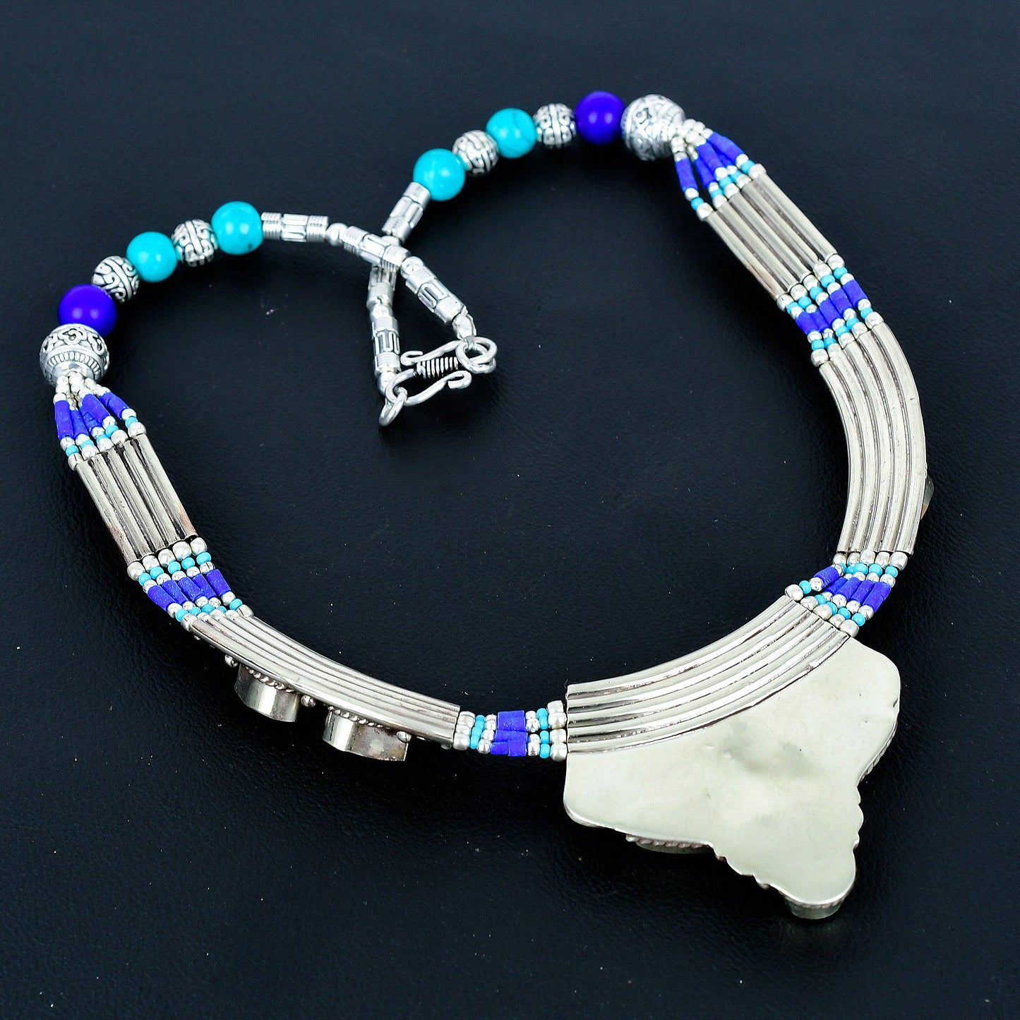Turquoise Gemstone Sterling Silver Necklace